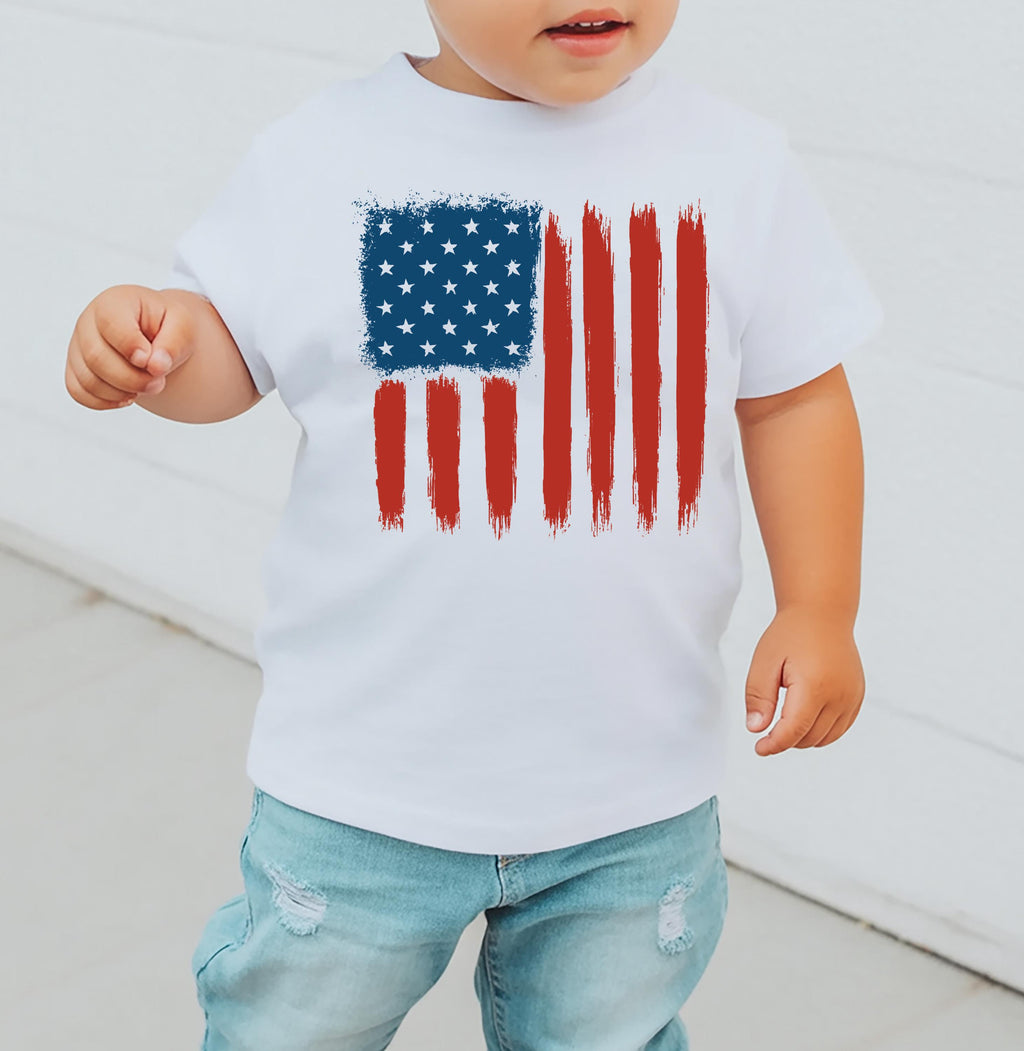 Patriotic American Flag Long Sleeve Shirt