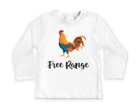 Free Range Chicken Baby Bodysuit, Baby Shirt, Toddler Sweatshirt - Cute Farm Animal Outfit, Wild and Free Country Baby Gift for Little Ones