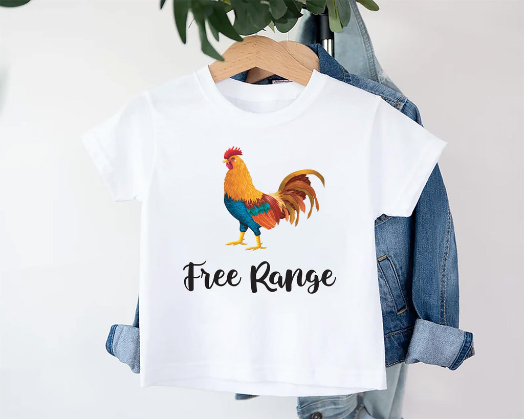 Free Range Chicken Baby Bodysuit, Baby Shirt, Toddler Sweatshirt - Cute Farm Animal Outfit, Wild and Free Country Baby Gift for Little Ones