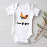 Free Range Chicken Baby Bodysuit, Baby Shirt, Toddler Sweatshirt - Cute Farm Animal Outfit, Wild and Free Country Baby Gift for Little Ones