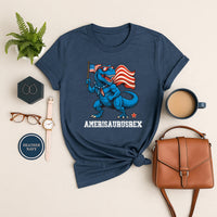 Dinosaur 4th of July Long Sleeve Shirt