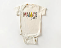 Mama’s Girl Onesie, Baby Bodysuit, Baby Shirt, Toddler Sweatshirt - Cute Leopard Print Outfit, I Love My Mom Baby Gift, Trendy Girl Clothes