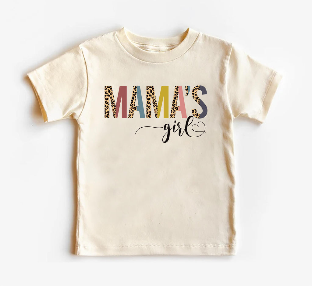 Mama’s Girl Onesie, Baby Bodysuit, Baby Shirt, Toddler Sweatshirt - Cute Leopard Print Outfit, I Love My Mom Baby Gift, Trendy Girl Clothes