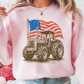 Vintage American Flag Tractor Sweatshirt