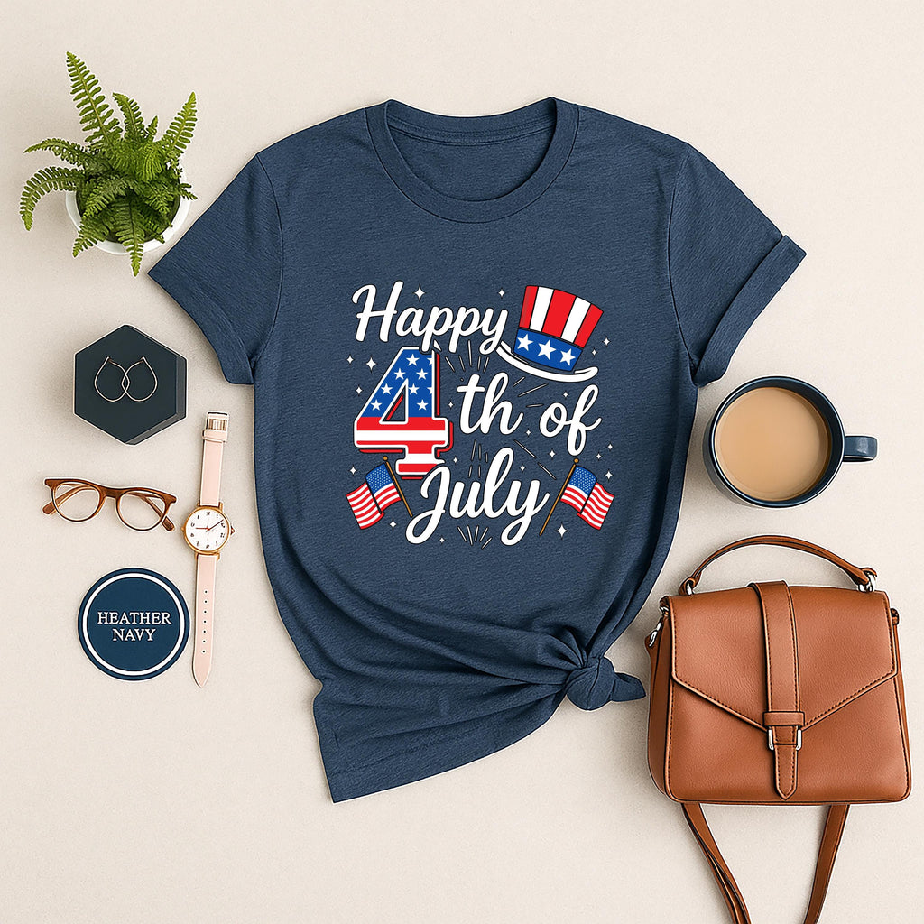 Happy 4th of July Short Sleeve T-Shirt