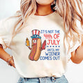 It’s Not the 4th of July Until My Wiener Comes Out Short Sleeve T-Shirt