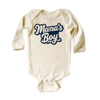 Mama’s Boy Baby Shirt, Onesie, Baby Bodysuit, Toddler Sweatshirt - Retro Boys Outfit, Cute Mama and Son Gift, Vintage Baby Shower Clothes