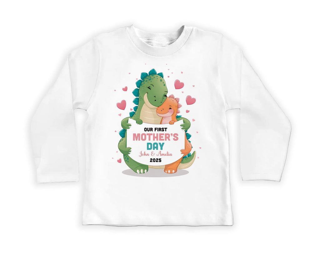 Our First Mother’s Day Onesie, Baby Bodysuit, Baby Shirt, Toddler Sweatshirt - Dinosaur 2025 Mother’s Day Gift, First Mother’s Day Outfit