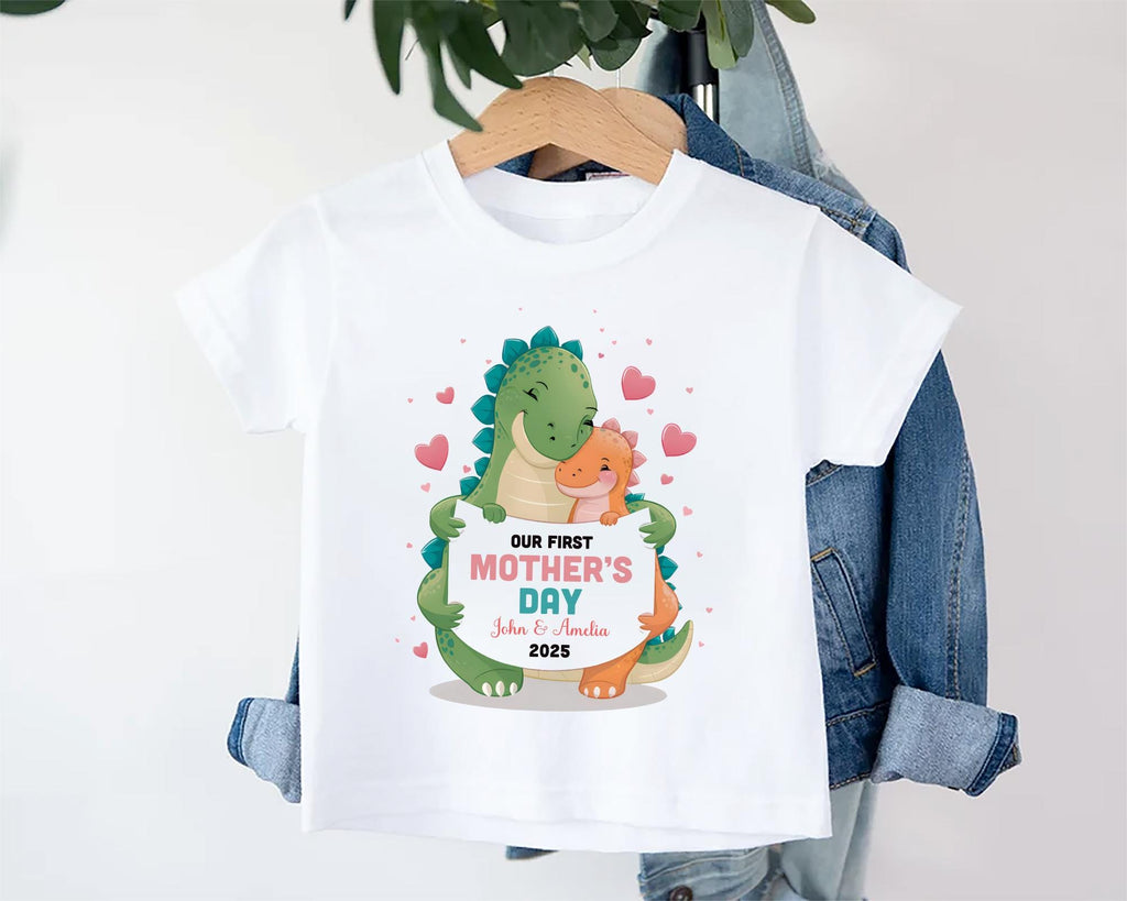 Our First Mother’s Day Onesie, Baby Bodysuit, Baby Shirt, Toddler Sweatshirt - Dinosaur 2025 Mother’s Day Gift, First Mother’s Day Outfit