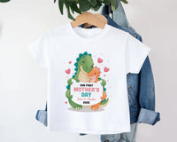 Our First Mother’s Day Onesie, Baby Bodysuit, Baby Shirt, Toddler Sweatshirt - Dinosaur 2025 Mother’s Day Gift, First Mother’s Day Outfit