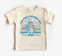 Our First Father’s Day Onesie, Baby Bodysuit, Baby Shirt, Toddler Sweatshirt - Personalized Dinosaur Outfit, Cute First Father’s Day Gift