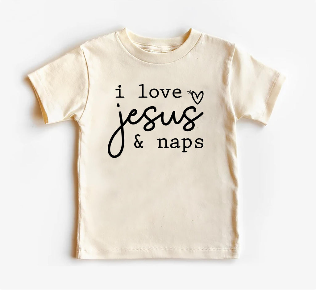 I Love Jesus and Naps Onesie Baby Bodysuit, Baby Shirt, Toddler Sweatshirt, Funny Religious Outfit, Christian Baby Gift, Faith-Based Clothes
