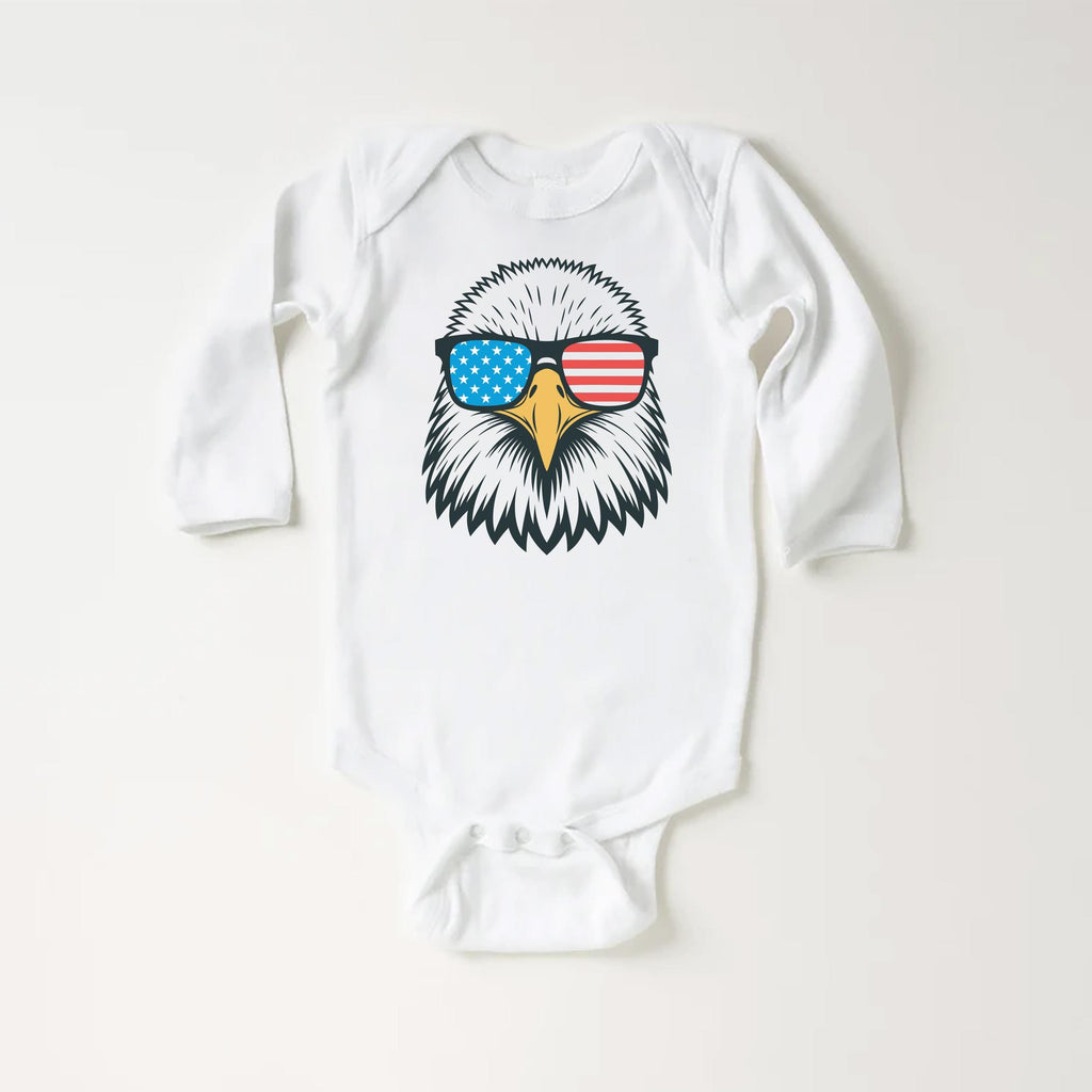 Patriotic Eagle Onesie, Baby Bodysuit, Baby Shirt, Toddler Sweatshirt - Boys America Outfit, 4th of July Baby Gift, USA Bald Eagle Clothes