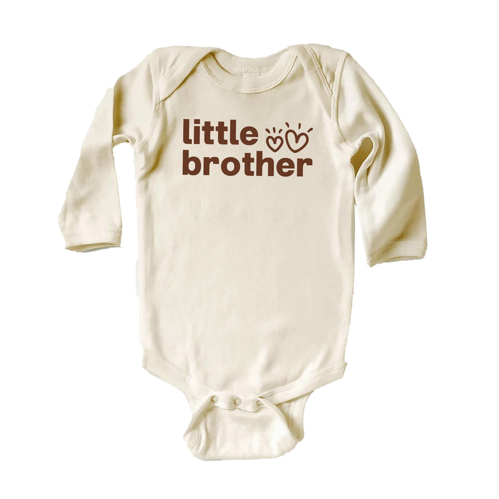 Little Brother Onesie, Baby Bodysuit, Baby Shirt, Toddler Sweatshirt, Retro Lil Brother Outfit, Sibling Gift, New Baby Announcement Clothes