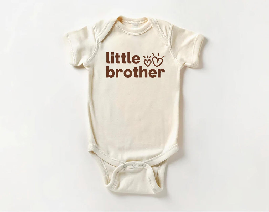 Little Brother Onesie, Baby Bodysuit, Baby Shirt, Toddler Sweatshirt, Retro Lil Brother Outfit, Sibling Gift, New Baby Announcement Clothes