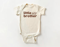 Little Brother Onesie, Baby Bodysuit, Baby Shirt, Toddler Sweatshirt, Retro Lil Brother Outfit, Sibling Gift, New Baby Announcement Clothes