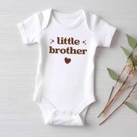 Little Brother Onesie, Baby Bodysuit, Baby Shirt, Toddler Sweatshirt, Retro Lil Brother Outfit, Sibling Gift, New Baby Announcement Clothes