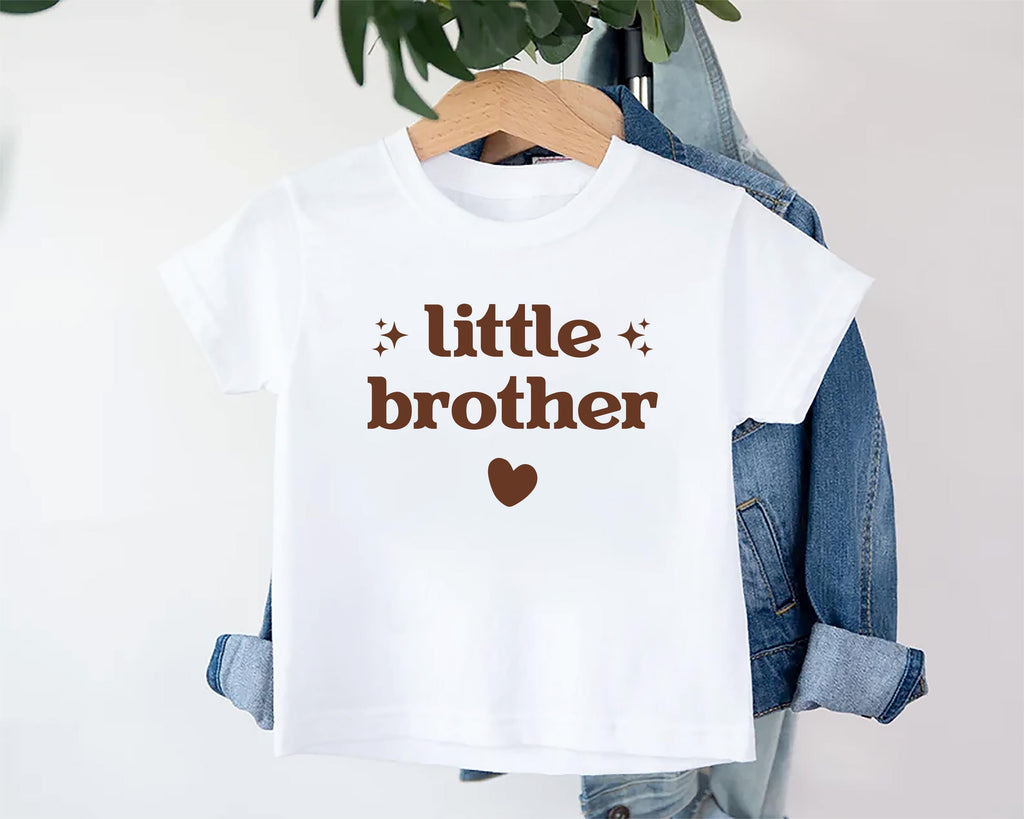 Little Brother Onesie, Baby Bodysuit, Baby Shirt, Toddler Sweatshirt, Retro Lil Brother Outfit, Sibling Gift, New Baby Announcement Clothes