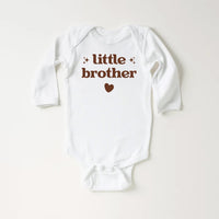 Little Brother Onesie, Baby Bodysuit, Baby Shirt, Toddler Sweatshirt, Retro Lil Brother Outfit, Sibling Gift, New Baby Announcement Clothes