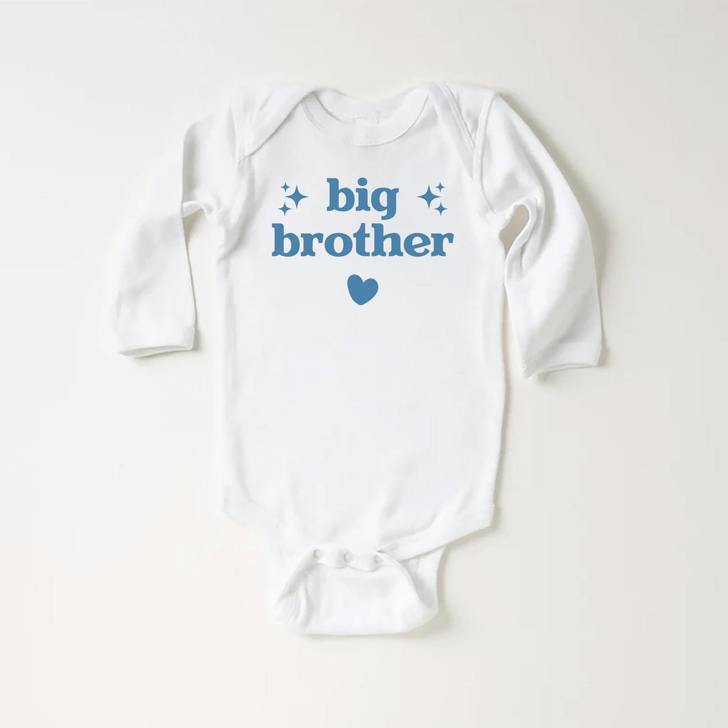 Big Brother Onesie, Baby Bodysuit, Baby Shirt, Toddler Sweatshirt - Cute Retro Pregnancy Announcement, Natural Big Brother Gift for Boys