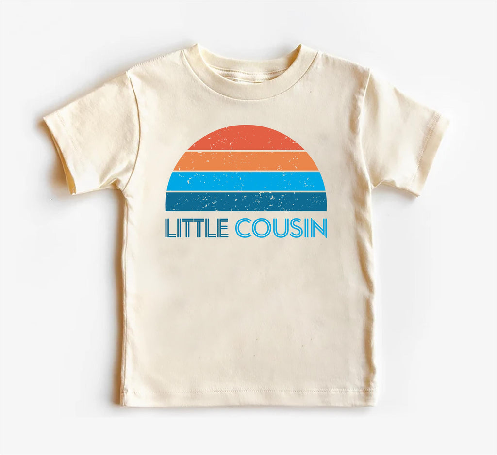Retro Little Cousin Onesie, Baby Bodysuit, Baby Shirt, Toddler Sweatshirt, Boys Cousin Outfit, Vintage Family Gift, Matching Baby Clothes