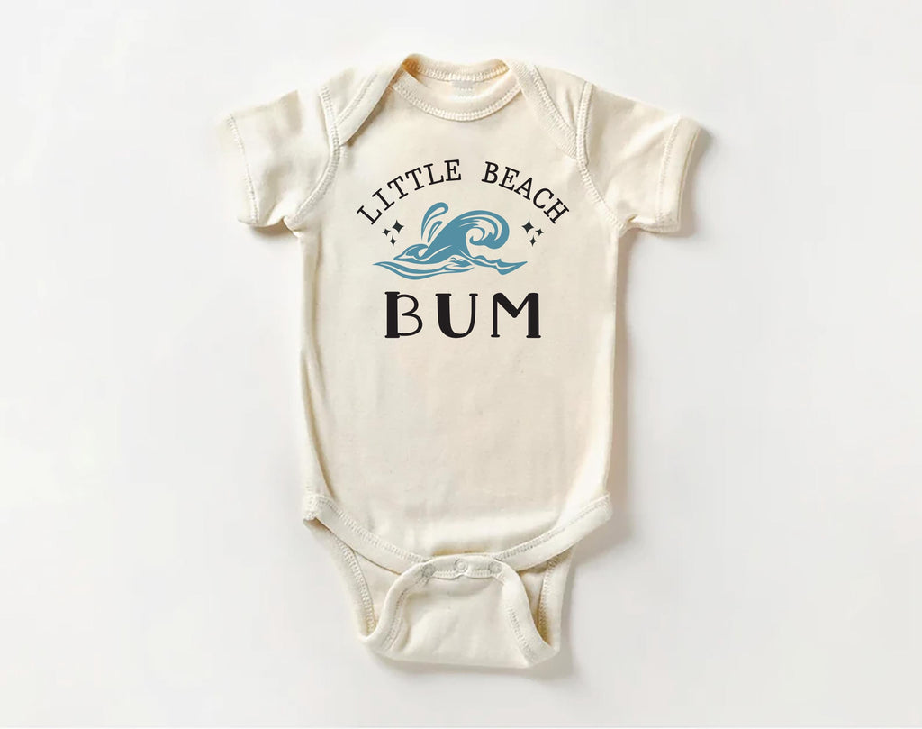 Little Beach Bum Onesie, Baby Bodysuit, Baby Shirt, Toddler Sweatshirt - Retro Summer Outfit, Summer Vacation Baby Gift, Beach Baby Clothes