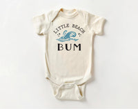 Little Beach Bum Onesie, Baby Bodysuit, Baby Shirt, Toddler Sweatshirt - Retro Summer Outfit, Summer Vacation Baby Gift, Beach Baby Clothes