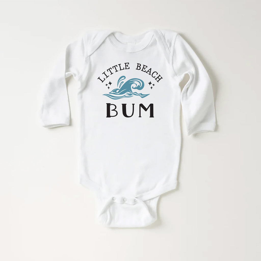 Little Beach Bum Onesie, Baby Bodysuit, Baby Shirt, Toddler Sweatshirt - Retro Summer Outfit, Summer Vacation Baby Gift, Beach Baby Clothes