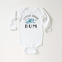 Little Beach Bum Onesie, Baby Bodysuit, Baby Shirt, Toddler Sweatshirt - Retro Summer Outfit, Summer Vacation Baby Gift, Beach Baby Clothes