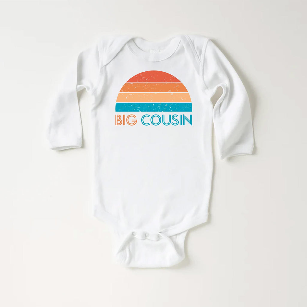 Retro Big Cousin Onesie, Baby Bodysuit, Baby Shirt, Toddler Sweatshirt - Boys Cousins Outfit, Vintage Family Gift, Matching Cousin Clothes