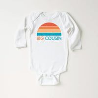 Retro Big Cousin Onesie, Baby Bodysuit, Baby Shirt, Toddler Sweatshirt - Boys Cousins Outfit, Vintage Family Gift, Matching Cousin Clothes