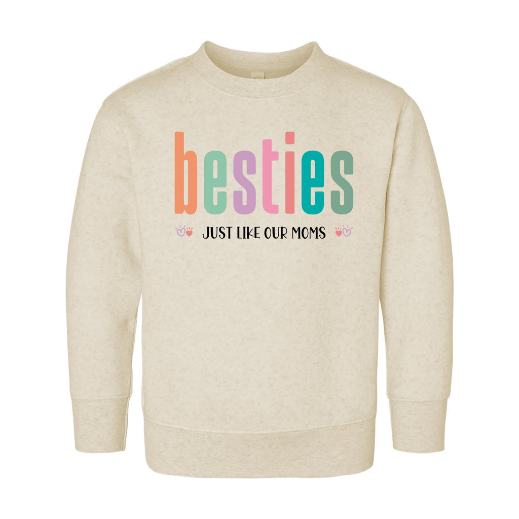 Besties Just Like Our Moms Onesie, Baby Bodysuit, Baby Shirt, Toddler Sweatshirt - Retro Best Friends Outfit, Baby Gift for Little Besties