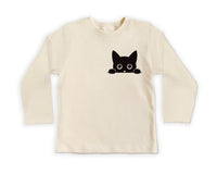 Black Cat Baby Shirt, Baby Onesie, Baby Bodysuit, Toddler Sweatshirt - Cute I Love Cats Outfit, Halloween Baby Gift, Spooky Cat Baby Clothes