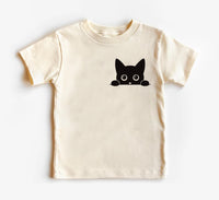 Black Cat Baby Shirt, Baby Onesie, Baby Bodysuit, Toddler Sweatshirt - Cute I Love Cats Outfit, Halloween Baby Gift, Spooky Cat Baby Clothes