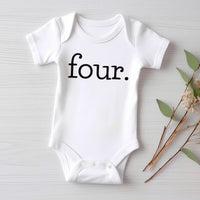 Fourth Birthday Onesie, Baby Bodysuit, Baby Shirt, Toddler Sweatshirt - Vintage Four Year Old Outfit, Retro 4th Birthday Gift for Kids