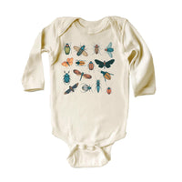 Retro Bugs Onesie, Baby Bodysuit, Baby Shirt, Toddler Sweatshirt - Vintage Entomologist Outfit, Insect Baby Gift, Nature-Loving Baby Clothes