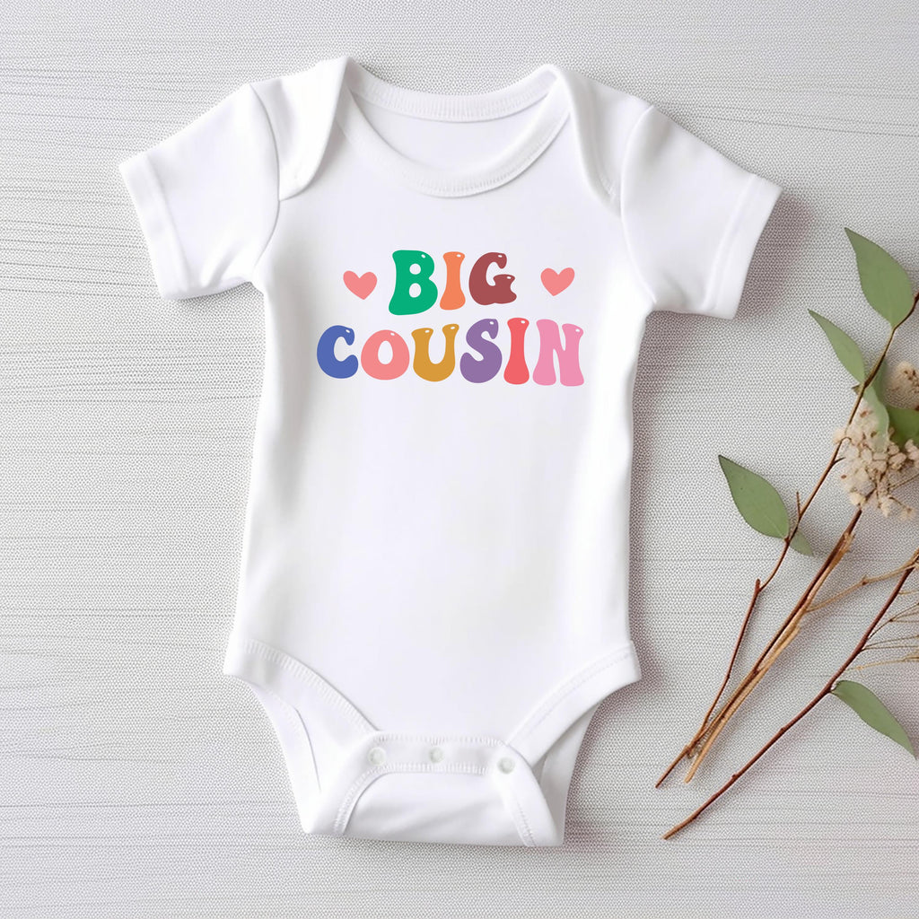 Big Cousin Onesie, Baby Bodysuit, Baby Shirt, Toddler Sweatshirt - Retro Boys Matching Cousin Outfit, Cute Family Gift, Cousin Crew Clothes