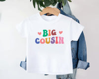 Big Cousin Onesie, Baby Bodysuit, Baby Shirt, Toddler Sweatshirt - Retro Boys Matching Cousin Outfit, Cute Family Gift, Cousin Crew Clothes
