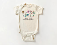 Live Wild Flower Child Onesie, Baby Bodysuit, Baby Shirt, Toddler Sweatshirt - Boho Baby Girl Outfit, Cute Floral Baby Gift, Hippie Style