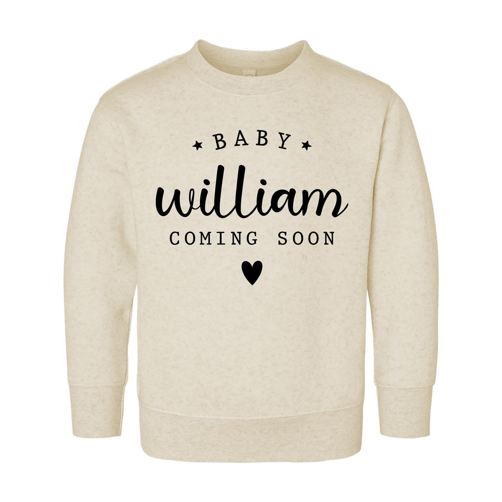 Personalized Announcement Onesie, Baby Bodysuit, Baby Shirt, Toddler Sweatshirt - Vintage Coming Soon Outfit, Custom Baby Reveal Gift Idea