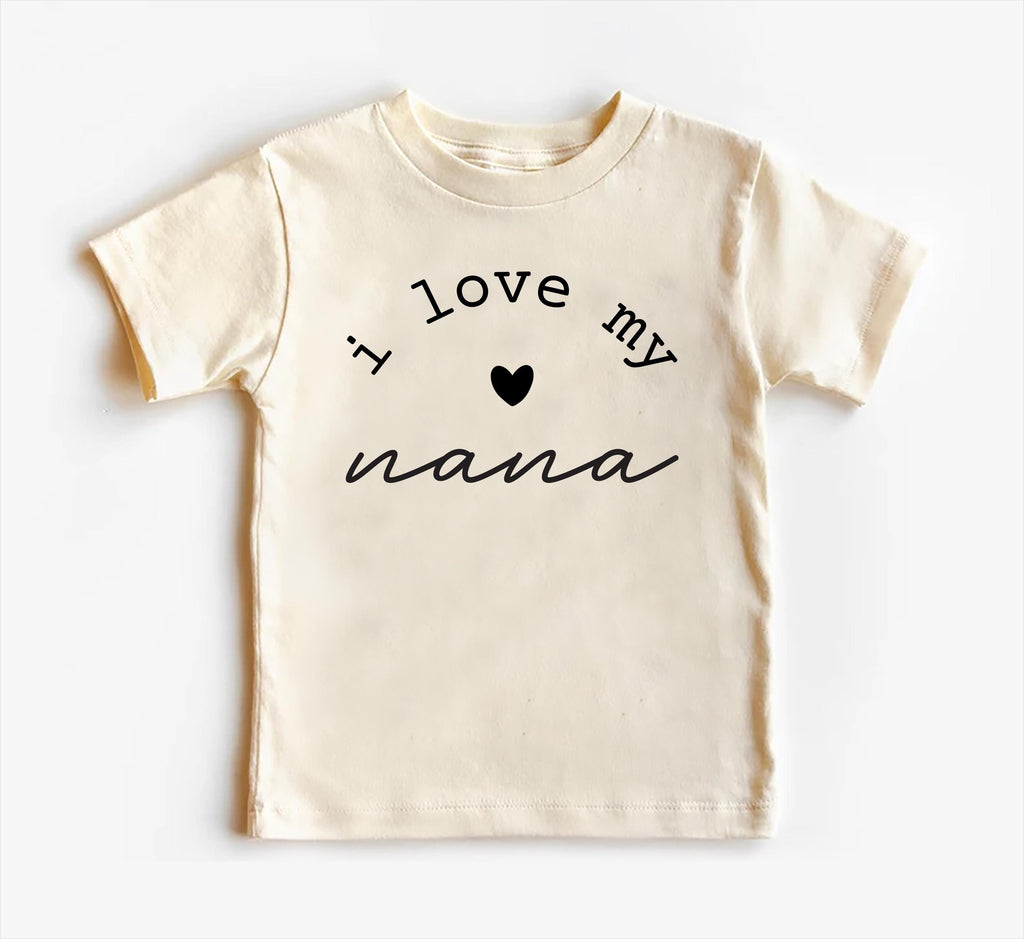 I Love My Nana Onesie, Baby Bodysuit, Baby Shirt, Toddler Sweatshirt - Minimalist I Love Grandma Outfit, Cute Baby Gift for Nana & Grandma