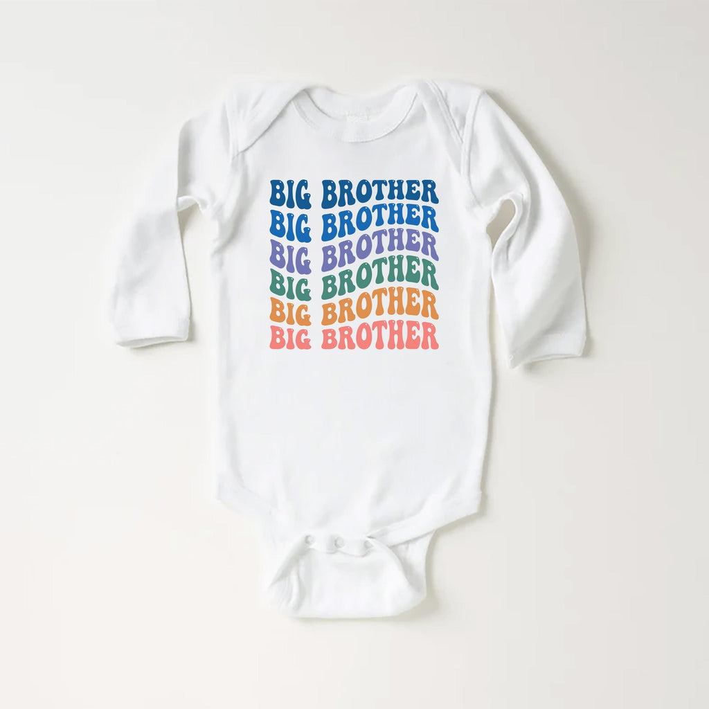 Big Brother Onesie, Baby Bodysuit, Baby Shirt, Toddler Sweatshirt - Retro Sibling Outfit, Cute Big Brother Gift, Family Announcement Clothes