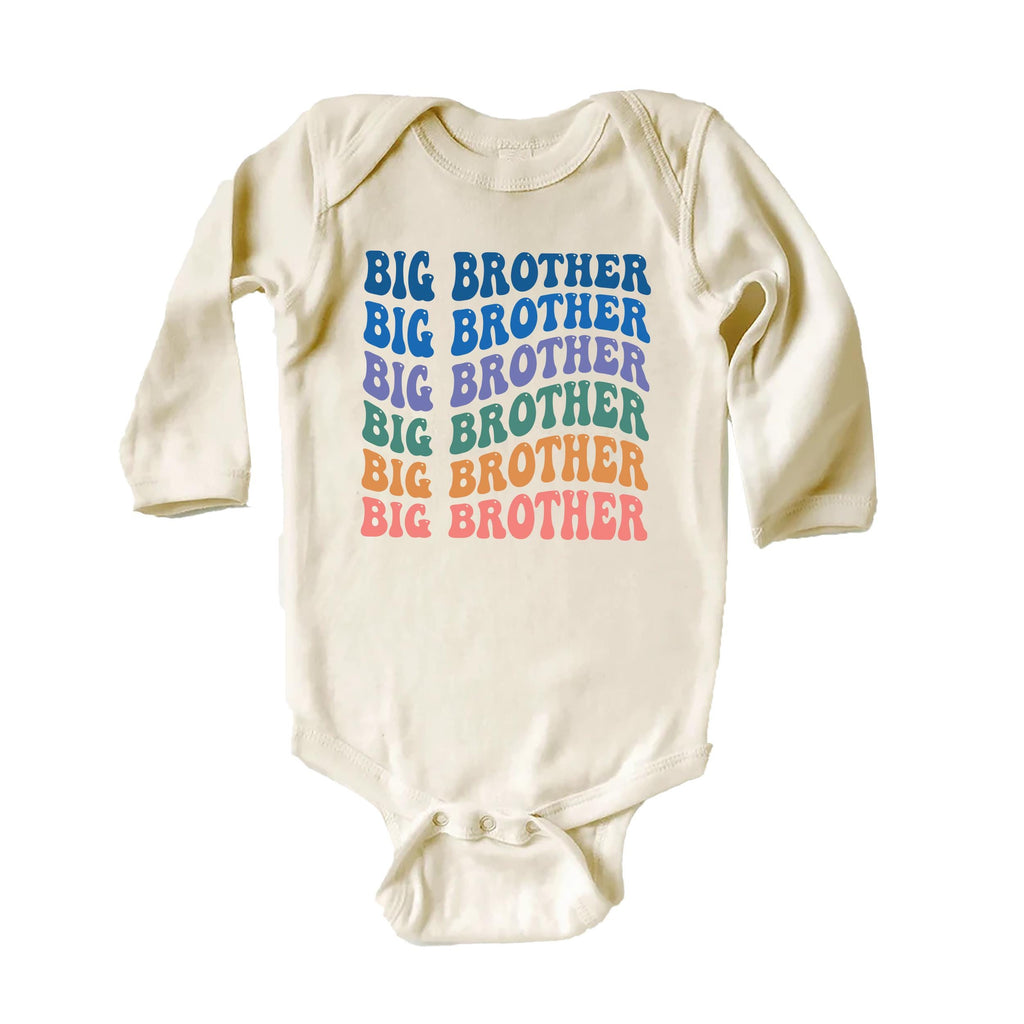 Big Brother Onesie, Baby Bodysuit, Baby Shirt, Toddler Sweatshirt - Retro Sibling Outfit, Cute Big Brother Gift, Family Announcement Clothes