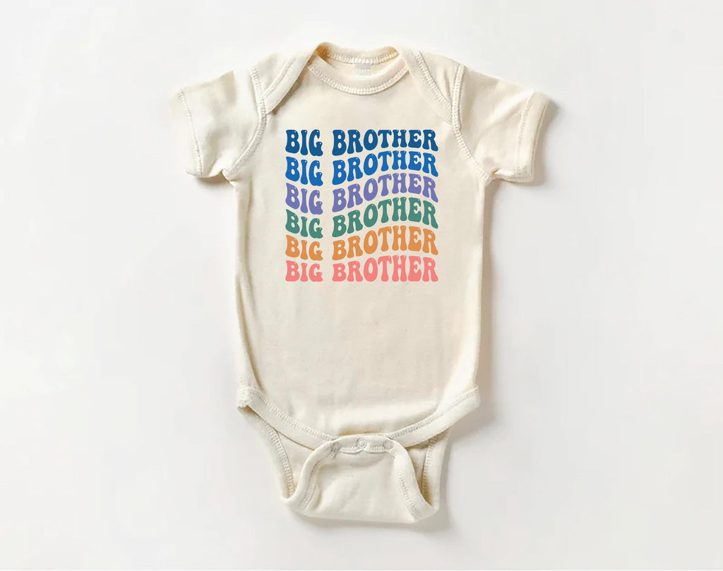 Big Brother Onesie, Baby Bodysuit, Baby Shirt, Toddler Sweatshirt - Retro Sibling Outfit, Cute Big Brother Gift, Family Announcement Clothes
