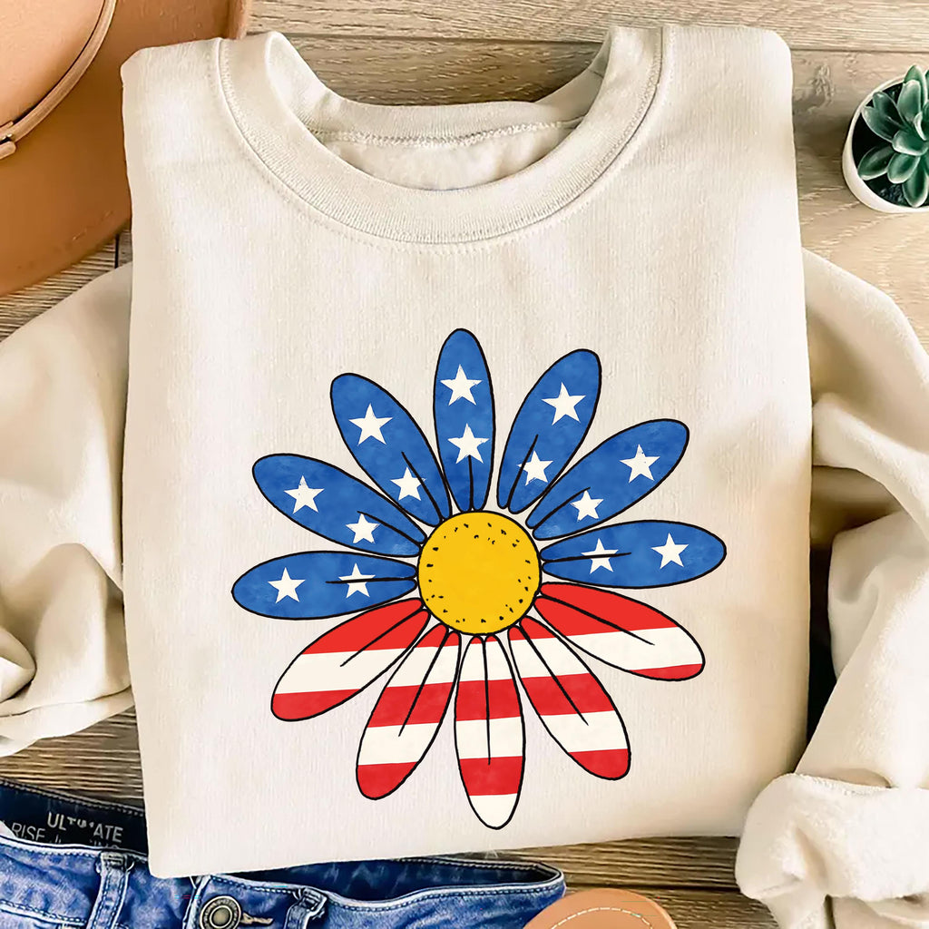 July 4th Daisy Sweatshirt
