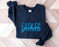 Custom Embroidered School Mascot Sweatshirt