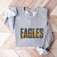 Custom Embroidered School Mascot Sweatshirt