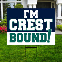 Personalized College Bound Yard Sign, Senior Graduation College Bound Sign, Custom Graduate University Bound Yard Sign with Metal H-Stake