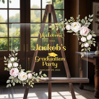 2025 Graduation Party Welcome Sign, Graduation Decor Sign, College Grad Party Display, Class of 2025 Sign, Graduation Gifts, Custom Sign