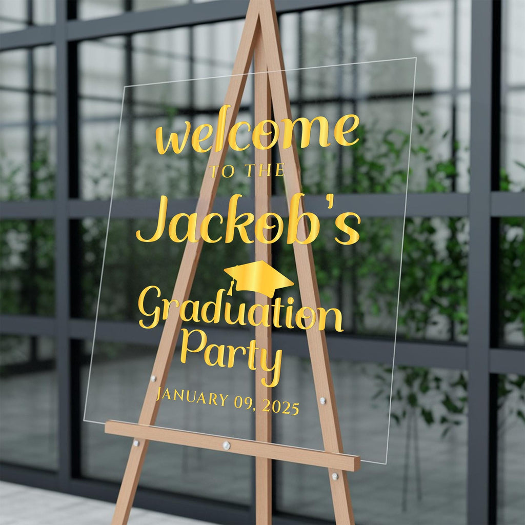2025 Graduation Party Welcome Sign, Graduation Decor Sign, College Grad Party Display, Class of 2025 Sign, Graduation Gifts, Custom Sign